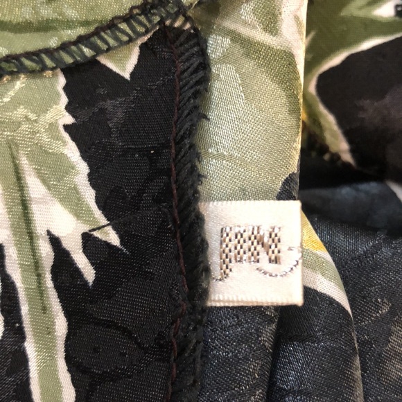 Jin Fashion Vintage Women’s Flower Print Black Blouse - Picture 12 of 13